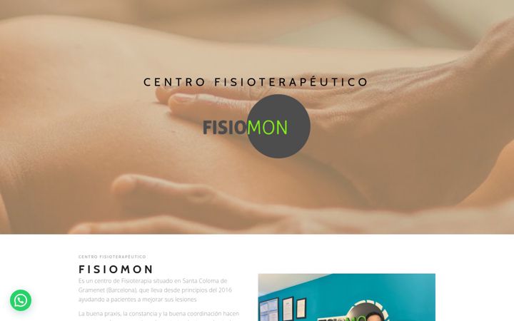 Screenshot of fisiomon.net