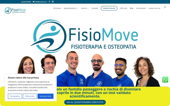 Snímek obrazovky fisiomove.it