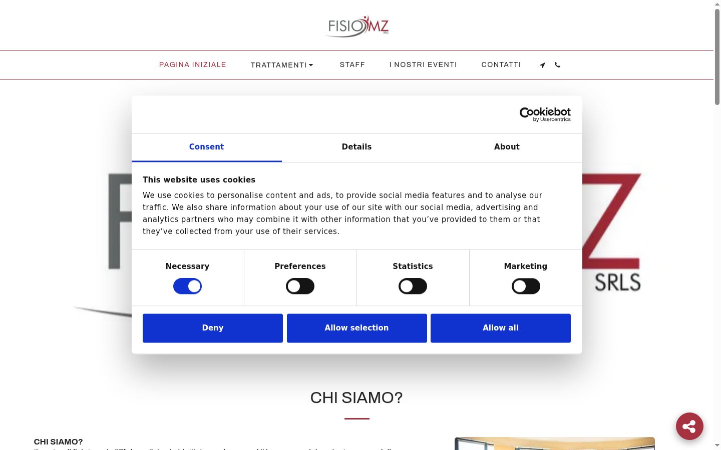 Screenshot van de toestemmingsbanner zoals getoond vóór enige interactie