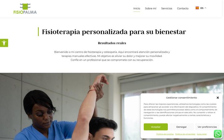 Screenshot of fisiopalma.pro