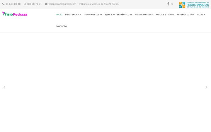 Screenshot of fisiopedraza.es