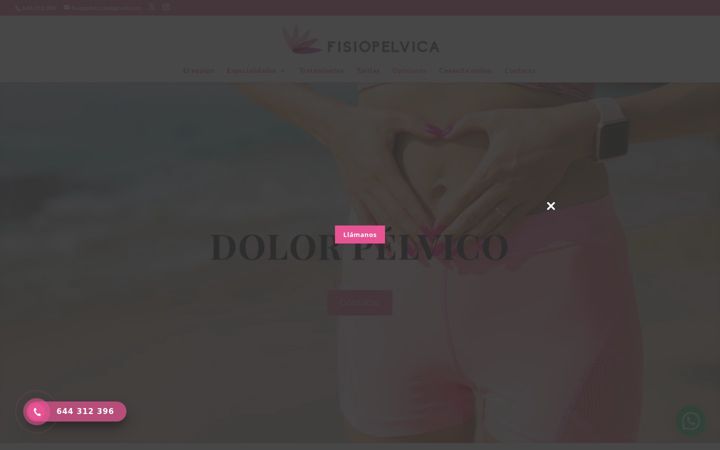 Screenshot of fisiopelvica.es