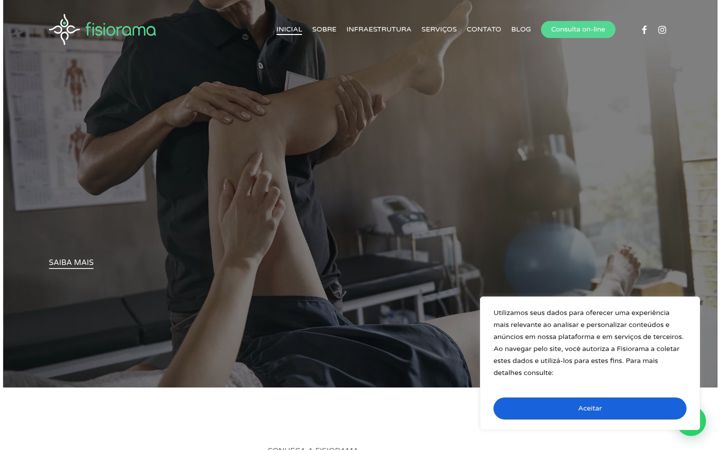 Screenshot of fisiorama.com.br