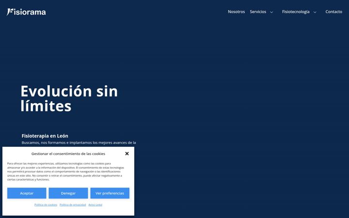 Screenshot of fisiorama.com