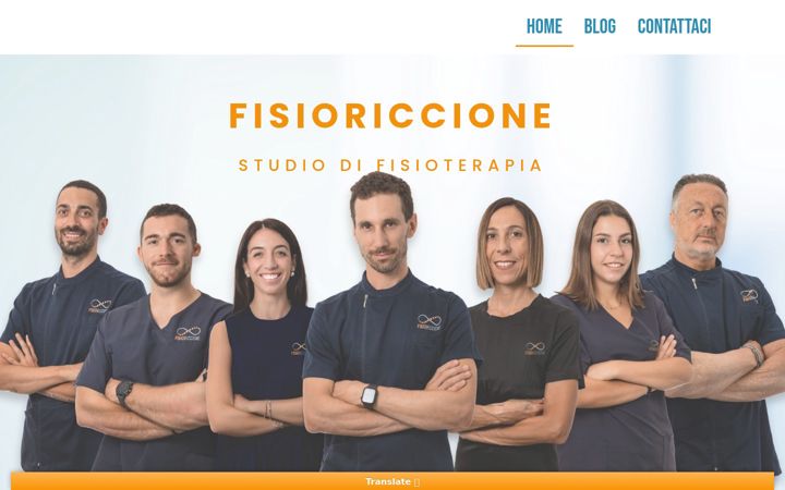 Screenshot of fisioriccione.it