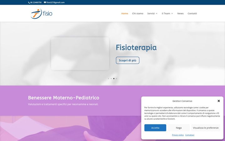 Screenshot of fisioromaest.com