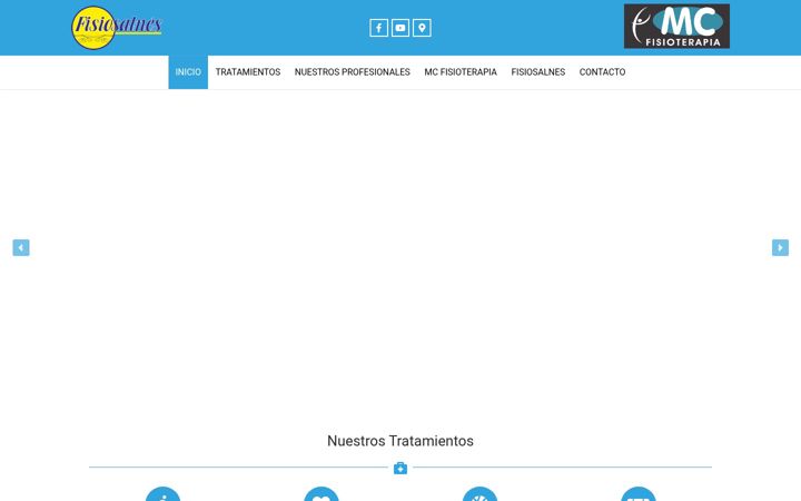 Screenshot of fisiosalnes.com