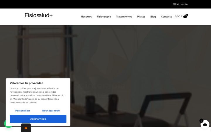 Screenshot von fisiosaludchamberi.es