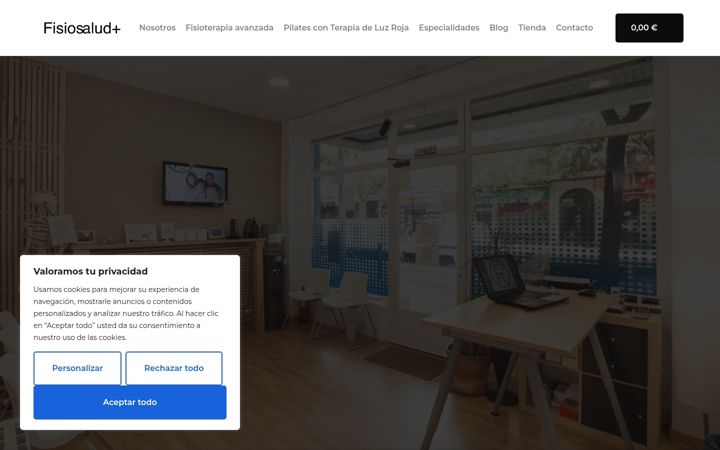 Screenshot von fisiosaludtetuan.es