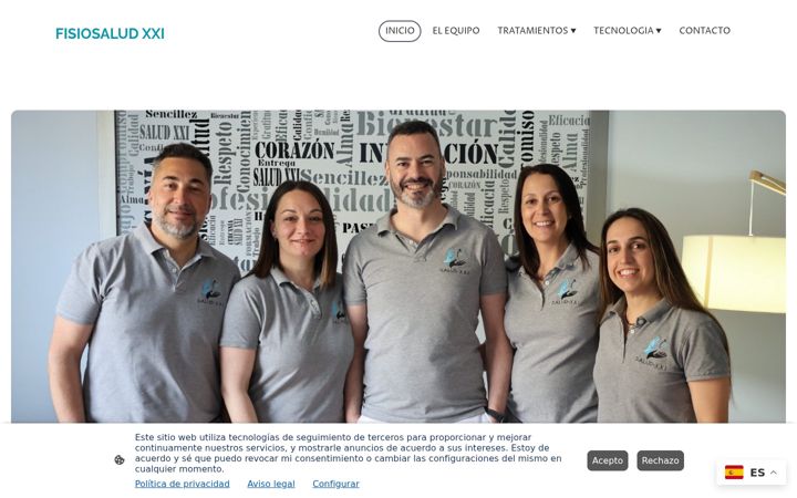 Screenshot of fisiosaludxxi.com