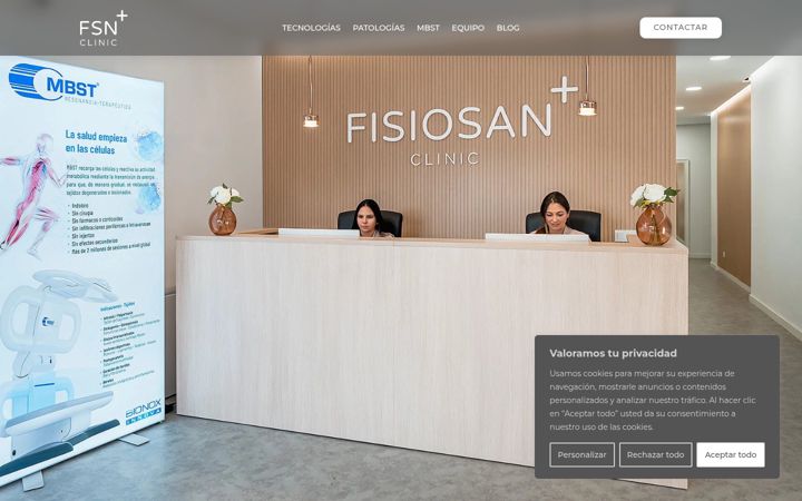 Screenshot of fisiosan.info