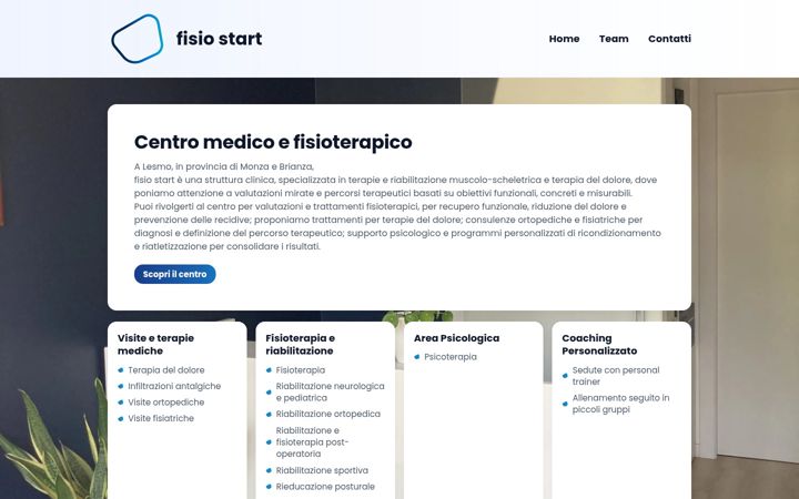Screenshot of fisiostart.it