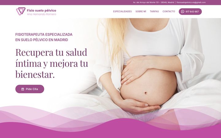 Screenshot of fisiosuelopelvico.es