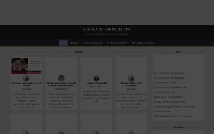 Screenshot of fisiosviluppo.it