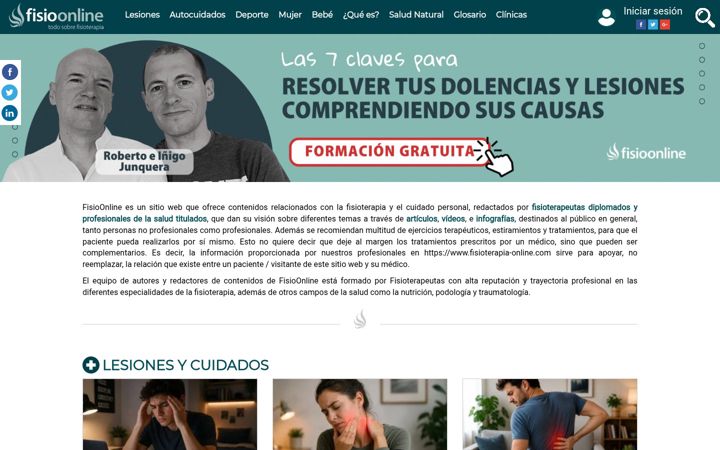 Screenshot of fisioterapia-online.com