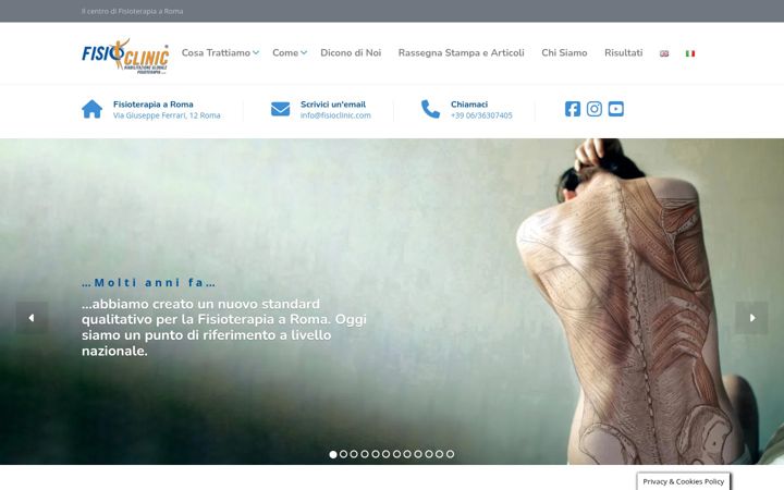 Screenshot of fisioterapia-roma.it