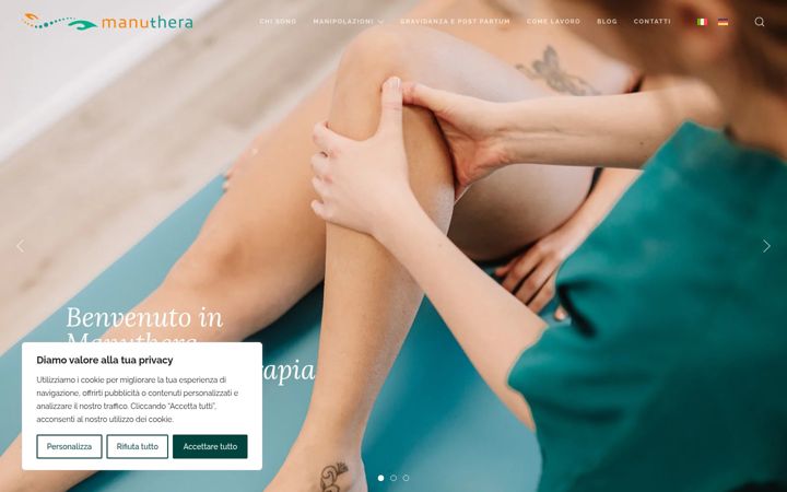 Screenshot of fisioterapia-tamburello.it