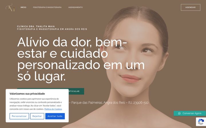 Screenshot of fisioterapiaangradosreis.com.br