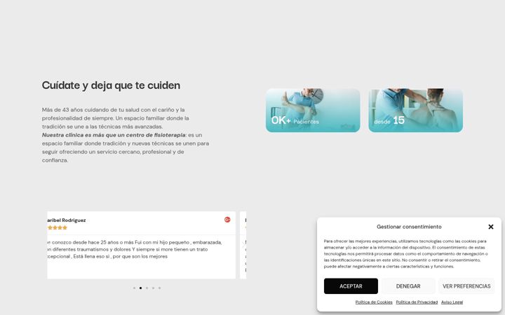 Screenshot of fisioterapiaarturogil.com