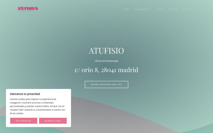 Screenshot of fisioterapiaatufisio.com