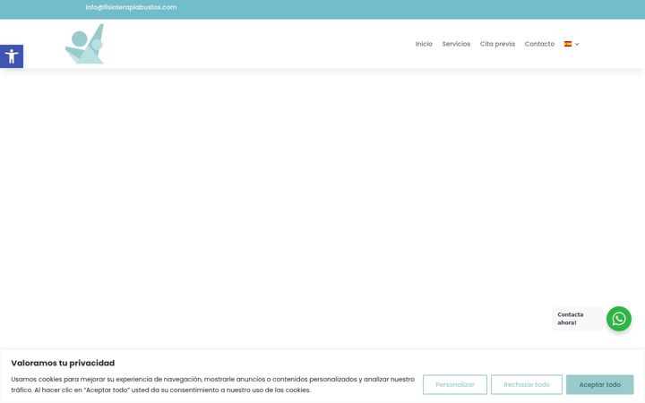 Screenshot of fisioterapiabustos.com
