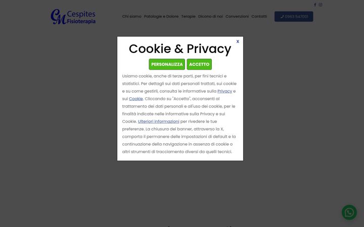 Screenshot of fisioterapiacespites.com