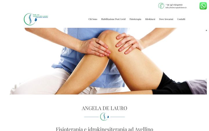 Screenshot of fisioterapiadelauro.it