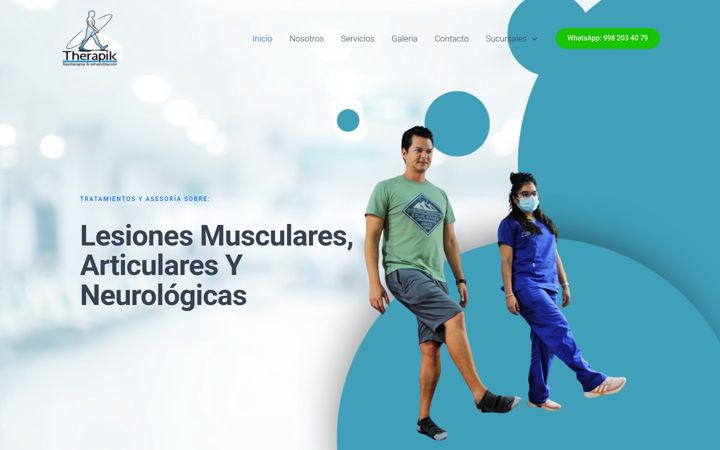 Screenshot of fisioterapiaencancun.com