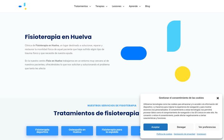 Screenshot von fisioterapiaenhuelva.es