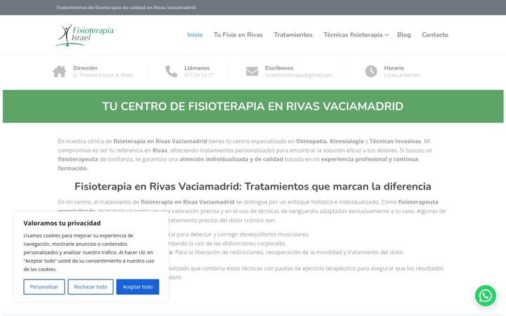 Screenshot von fisioterapiaenrivas.es