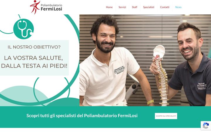 Ekrānuzņēmums no fisioterapiafermilosi.it