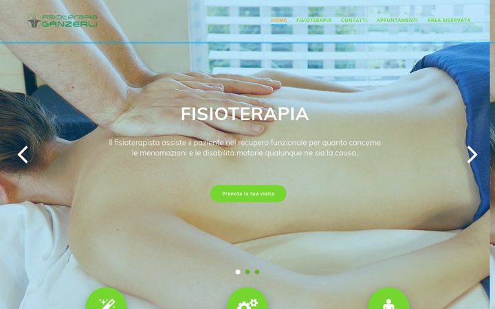 Screenshot of fisioterapiaganzerli.com
