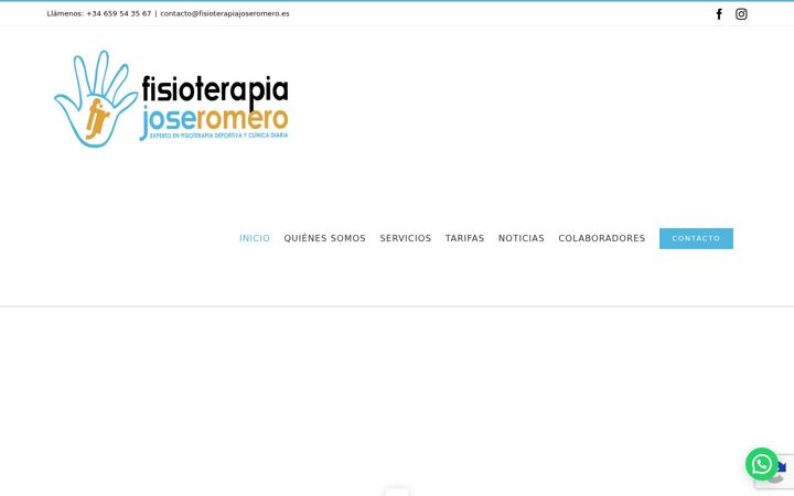Skärmbild av fisioterapiajoseromero.es