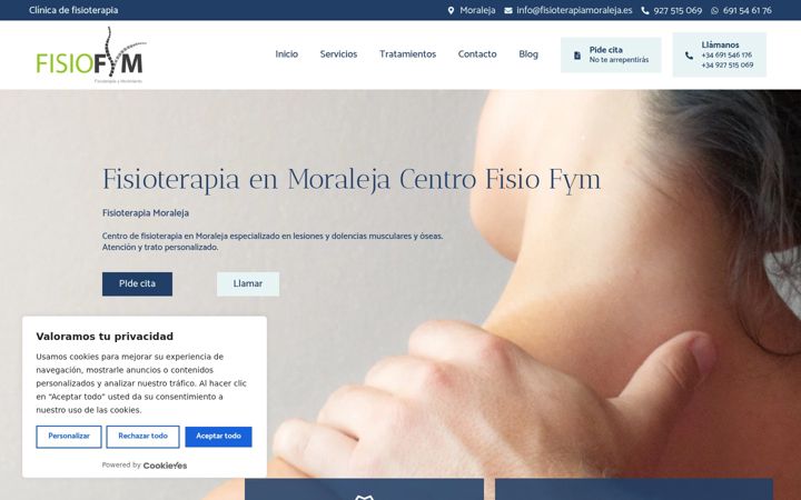 Screenshot ta' fisioterapiamoraleja.es