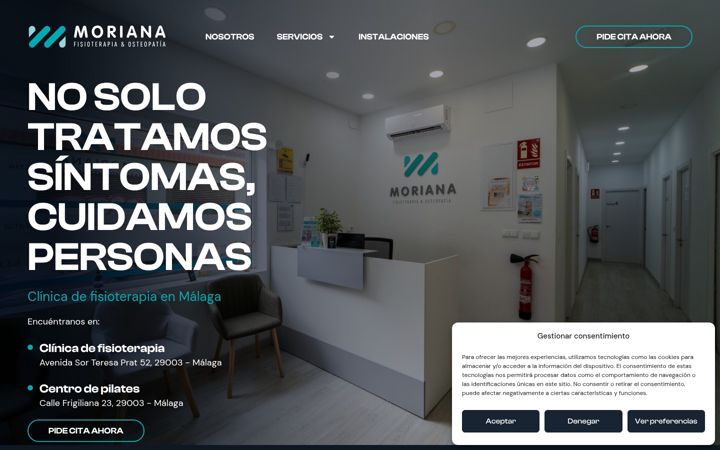 Screenshot ta' fisioterapiamoriana.es