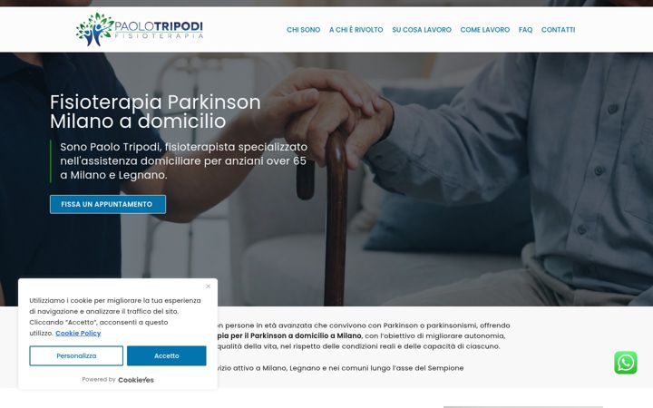 Képernyőkép: fisioterapiaparkinsonmilano.it