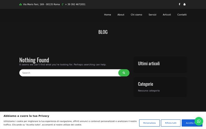 Screenshot of fisioterapiaromanexus.it