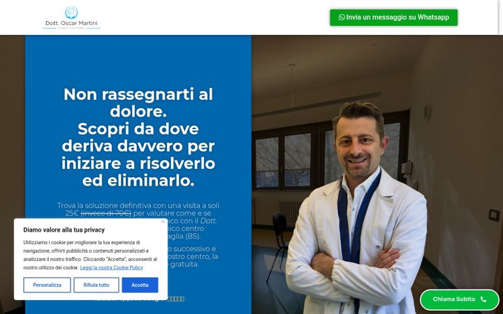 Screenshot of fisioterapiatorbole.it