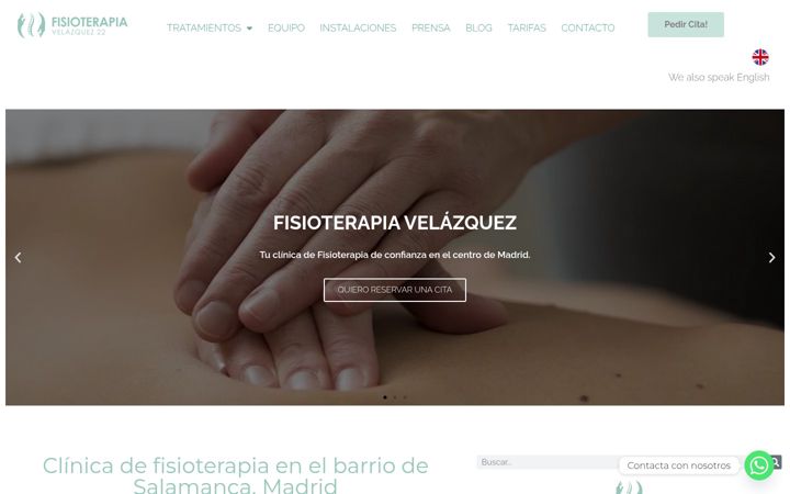 Snimka zaslona za fisioterapiavelazquez22.es