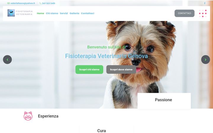 Screenshot of fisioterapiaveterinaria.it