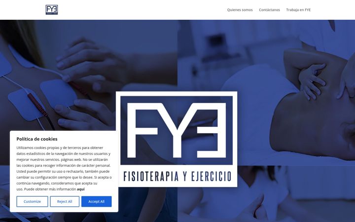 Screenshot of fisioterapiayejercicio.com