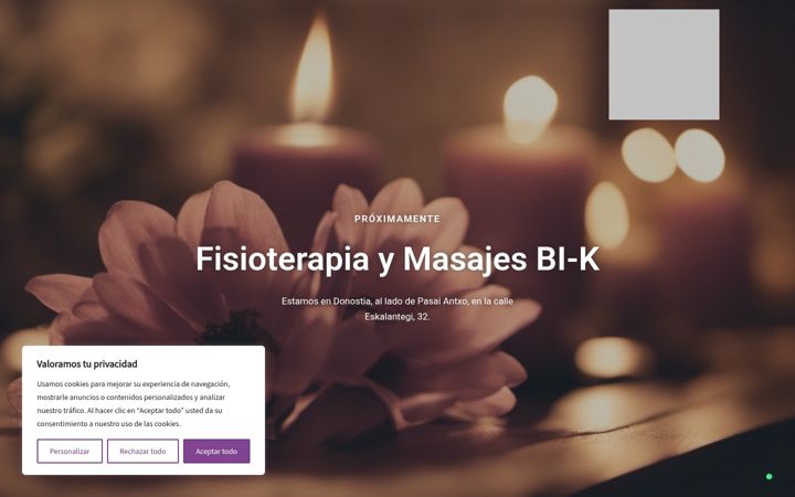 Screenshot of fisioterapiaymasajesdonostia.com
