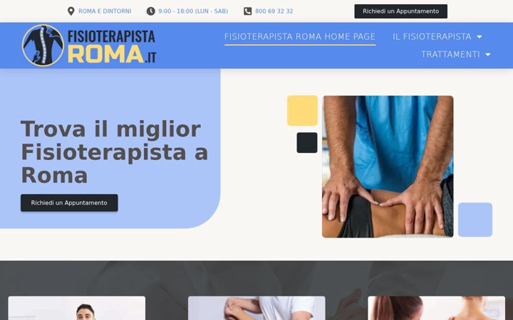 Screenshot of fisioterapista.roma.it