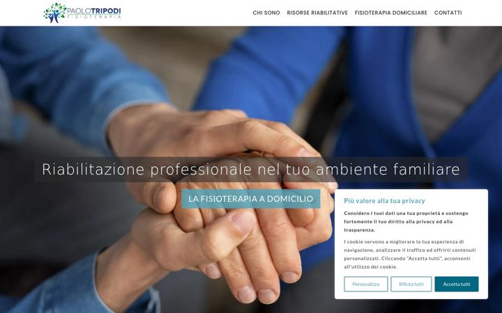 Screenshot of fisioterapistadomiciliomilano.it