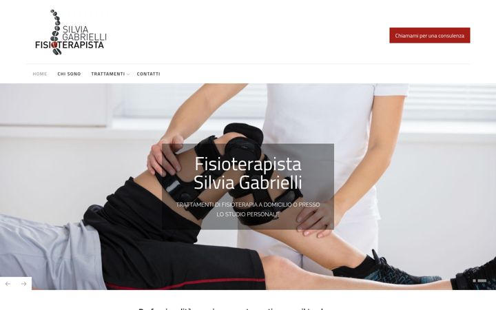 Screenshot of fisioterapistasilviagabrielli.it