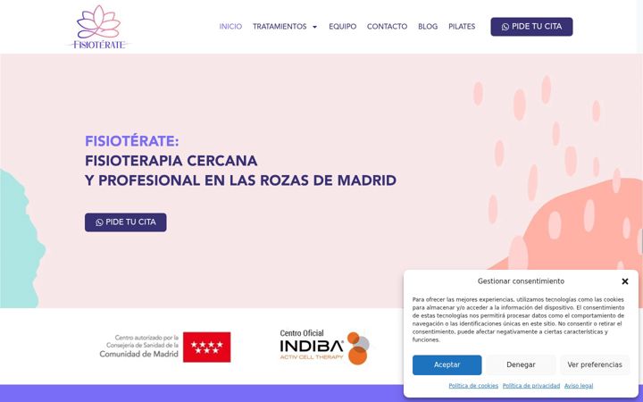 Screenshot of fisioterate.com