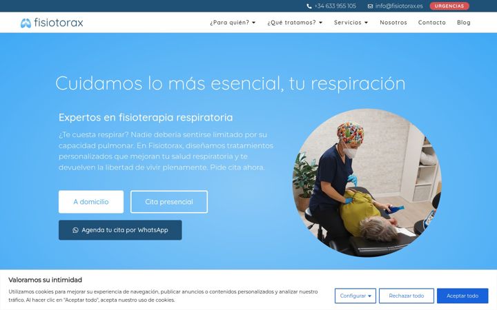 Screenshot of fisiotorax.es