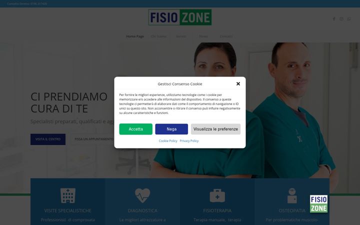 Ekrānuzņēmums no fisiozone.it