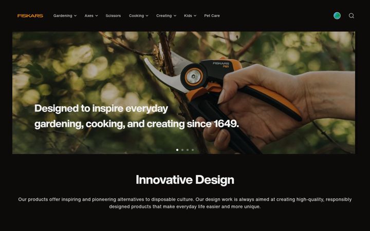 Screenshot of fiskars.hu