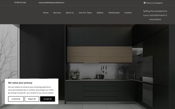 Screenshot of fiskdesignandbuild.com
